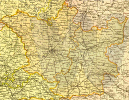 Mapa Brandenburgia rok1882